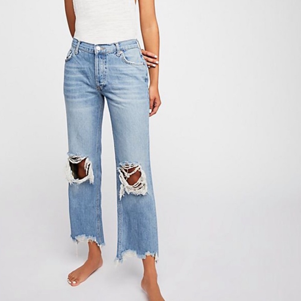 Free People Maggie Mid Rise Jean